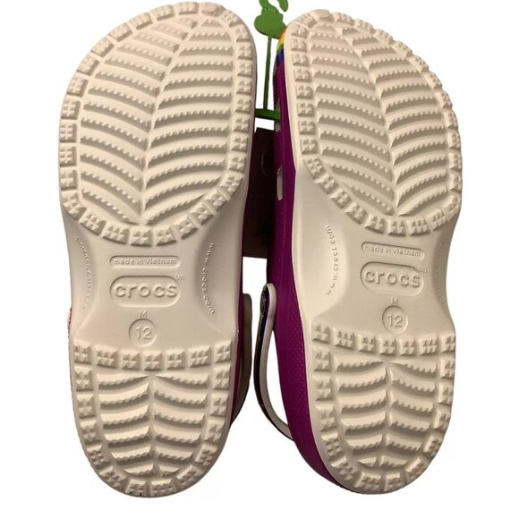 New Crocs Classic Rainbow Dye Clog Pride Mens Size 12 NWT main image 7